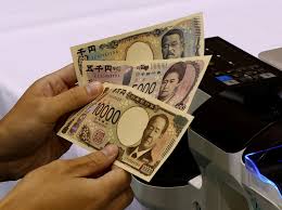  Currency: The yen falls against the euro 
