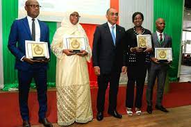  National Excellence Award 2022: Ballo Klekayélé and Légré Evelyne Epouse Berté receive their award 